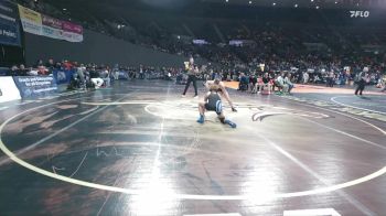 5A Boys 113 lbs Champ. Round 1 - Brayden Martinez, Crater Boys vs Richard Gonzalez, Hillsboro Boys