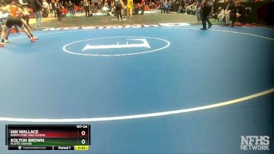 157-2A Cons. Round 1 - Ian Wallace, North Fork High School vs Kolton Brown, Platte Canyon