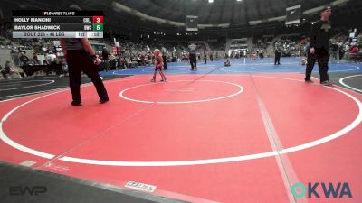 46 lbs Consi Of 16 #2 - Holly Mancini, Collinsville Cardinal Youth Wrestling vs Baylor Shadwick, Berryhill Wrestling Club