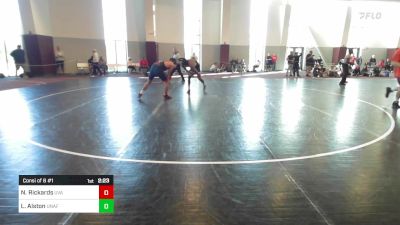 157 lbs Consi Of 8 #1 - Nathan Rickards, Virginia vs Lorenzo Alston, Unaffiliated HS