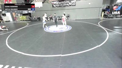 53-55 kg Cons. Semis - Ciara Hawkins vs Anyla Galindo, Delano High School Wrestling