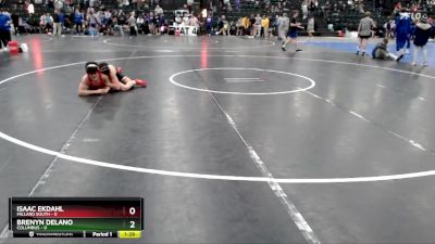 126 lbs Round 4 (16 Team) - Isaac Ekdahl, Millard South vs Brenyn Delano, Columbus