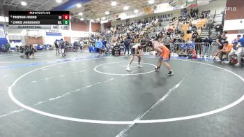 157 lbs Quarterfinal - Chris Anguiano, Millikan vs Tristan Johns, Bishop Gorman HS
