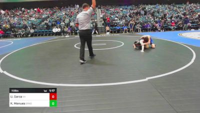 113 lbs Round Of 32 - Urijah Garza, Volcano Vista vs Kyle Menues, Grandview