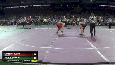 D4-215 lbs Cons. Round 2 - Trevor Streeter, Charlevoix HS vs Cameron Doody, Perry HS