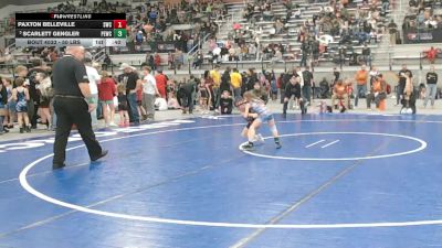 50 lbs Quarters - Scarlett Gengler, Palouse Elite Wrestling Club vs Paxton Belleville, Shelton Wrestling Club
