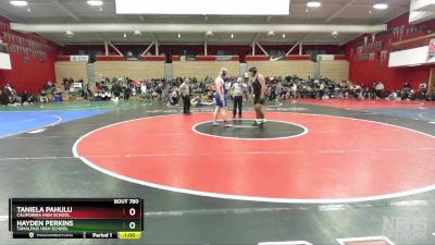 287 lbs Cons. Round 3 - Hayden Perkins, Tamalpais High School vs Taniela Pahulu, California High School