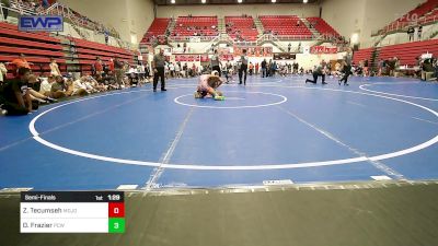 132 lbs Semifinal - Zechariah Tecumseh, Mojo Grappling Academy vs Devon Frazier, Putnam City West