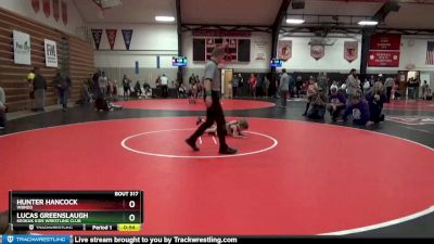 2 lbs Cons. Round 1 - Hunter Hancock, WBNDD vs Lucas Greenslaugh, Keokuk Kids Wrestling Club