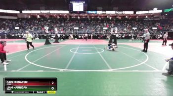 102 lbs Champ. Round 1 - Cain Mlinarsik, CFD2 vs Liam Harrigan, AWC1