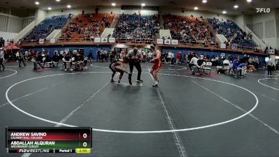 113 lbs Semifinal - Andrew Savino, Calvert Hall College vs Abdallah Alquran, Archbishop Curley