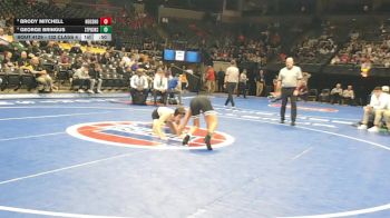 132 Class 4 lbs Cons. Round 1 - Brody Mitchell, Neosho vs George Bringus, St. Pius X (Kansas City)