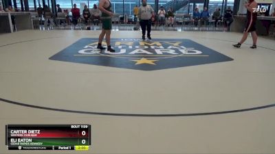 JV-25 lbs Round 2 - Eli Eaton, Cedar Rapids Kennedy vs Carter Dietz, Western Dubuque