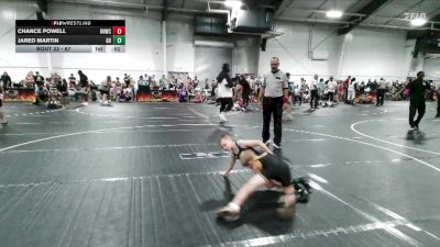 67 lbs Round 2 - Chance Powell, Richmond Hill Wrestling Club vs Jared Martin, Game House