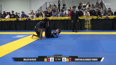 Christian Alexander Thomas vs Malloy M Heizer 2026 Pan IBJJF Jiu-Jitsu No-Gi Championship