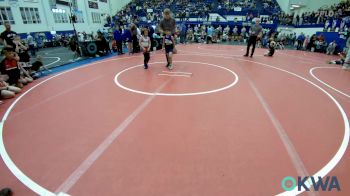 46 lbs Consi Of 8 #2 - Nolan Elwell, Mustang Bronco Wrestling Club vs Ty Rodriguez, Noble Takedown Club