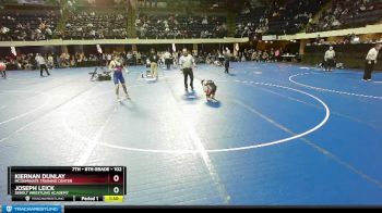 102 lbs Champ. Round 2 - Kiernan Dunlay, McDominate Training Center vs Joseph Leick, Sebolt Wrestling Academy