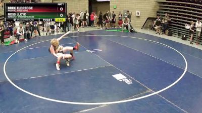 74 lbs Cons. Round 2 - Ross Lloyd, Wasatch Wrestling Club vs Brek Eldredge, Millard Wrestling