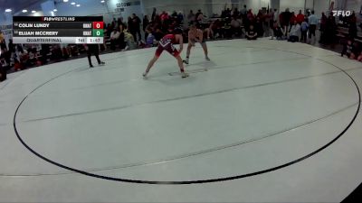 123 lbs Quarterfinal - Colin Lundy, Norfolk Wrestling Club vs Elijah McCrery, Nebraska Wrestling Academy