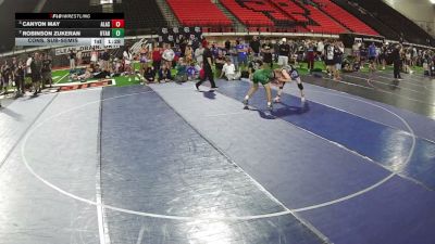 120 lbs Cons. Sub-semis - Robinson Zukeran, Utah vs Canyon May, Alaska
