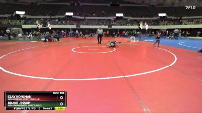 National 6-8 75 Cons. Round 3 - Drake Jessup, Midlothian Miners Wrestling Cl vs Clay Kohlman, Williamsburg Wrestling Club