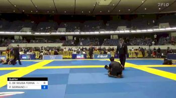 CLEBER DE SOUSA FERNANDES vs PEDRO SERRANO 2022 World IBJJF Jiu-Jitsu No-Gi Championship