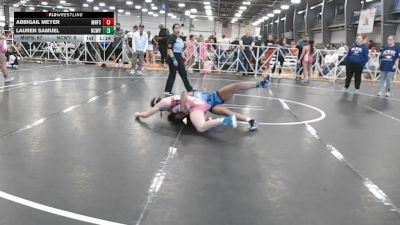 128 lbs Round 4 (2:15pm Saturday) - Abbigail Meyer, Minnesota Funky Singlets vs Lauren Samuel, NCWAY National Team