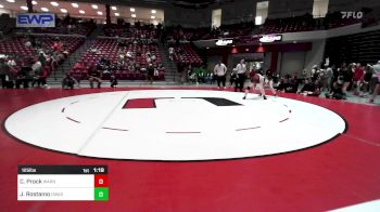 125 lbs Semifinal - Carissa Prock, Warner High School Girls vs Joscelyn Rostamo, Owasso Girls HS