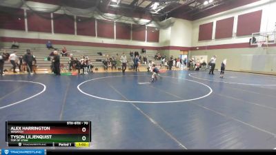 70 lbs 3rd Place Match - Alex Harrington, Wasatch vs Tyson Liljenquist, Top Of Utah