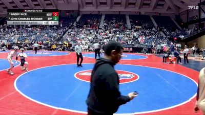 1A-120 lbs Champ. Round 1 - John Charles Moeser, Mt Vernon Presbyterian vs Brody Rice, Jasper County