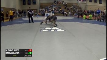 220 7th Place - Mike Saint Juste, Pottsville Area vs Damian Davies, Wyoming Valley West