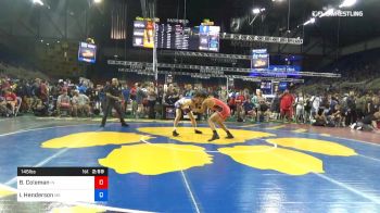 145 lbs Rnd Of 128 - Brice Coleman, Indiana vs Ian Henderson, Maine