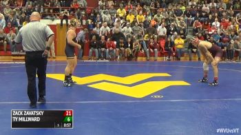 184 lbs Zack Zavatsky, Virginia Tech vs Parker VonEgidy, WVU