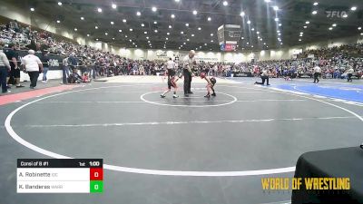 43 lbs Consi Of 8 #1 - Alijah Robinette, Institute Of Combat vs Kai Banderas, Warriors Of Christ WOC