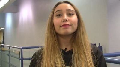 Katelyn Ohashi on Jewelry Thief Floor Routine, Amazing Series, and Beyonce Team Dance
