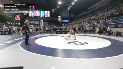 113 lbs Cons. Sub-rd Of 64 - Gavyn DeCol, Utah vs Brody Santora, New York