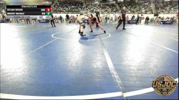 126 lbs Consi Of 8 #2 - Nyjah Wood, Honey Badgers Wrestling Club vs Brody Mcnac, Bristow Elementary Wrestling Club