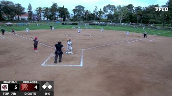 Replay: Chapman vs Redlands - DH | Mar 29 @ 11 AM