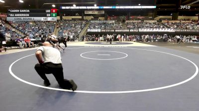 150 lbs Cons. Round 3 - Caden Garcia, Lansing HS vs Eli Anderson, De Soto HS