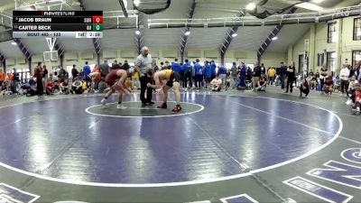 133 lbs 3rd Place Match - Jacob Braun, Seton Hill vs Carter Beck, Gannon University