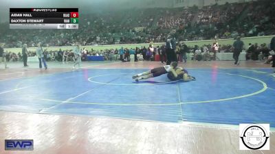 76 lbs Round Of 32 - Aidan Hall, Blackwell vs Daxton Stewart, Vian Wrestling Club