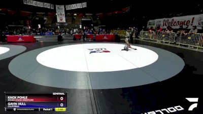 45 lbs Semifinal - Knox Pohle, Rough House Wrestling vs Gavin Hull, California