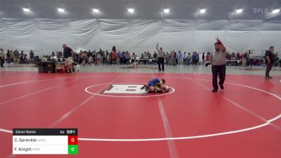 52 lbs Consolation - Champlin Sprenkle, Hanover vs Finn Knight, York