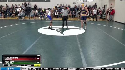 182 lbs Round 4 - Nick Clay, Mae Jemison vs Harlon Pitts, Buckhorn