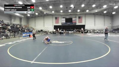 124 lbs Round 3 (3 Team) - Tommy Aiello, John H Glenn HS vs Christopher Bowen, Chautauqua Lake-Westfield-Panama