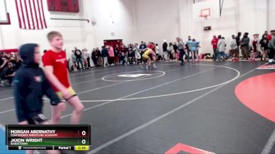 119 lbs Quarterfinal - Morgan Abernathy, Contenders Wrestling Acadamy vs Jaxon Wright, Bardstown