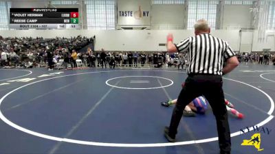 107 lbs Quarterfinal - Reese Camp, Mongoose Elite Wrestling vs Violet Herman, Fairport Jr. Red Raiders Wrestling
