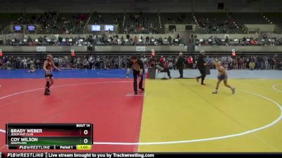 75 lbs Round 1 - Coy Wilson, Grapplers vs Brady Weber, Jesup Mat Club