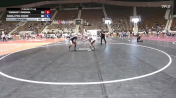 124 lbs Semifinal - Kara-lynn Dover, Roundtree Wrestling Academy vs Kennedy Russell, Life University