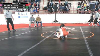 70_B lbs Round Of 64 - Vincenzo Destefano, Charleroi vs Damon Ruffennach, West Allegheny